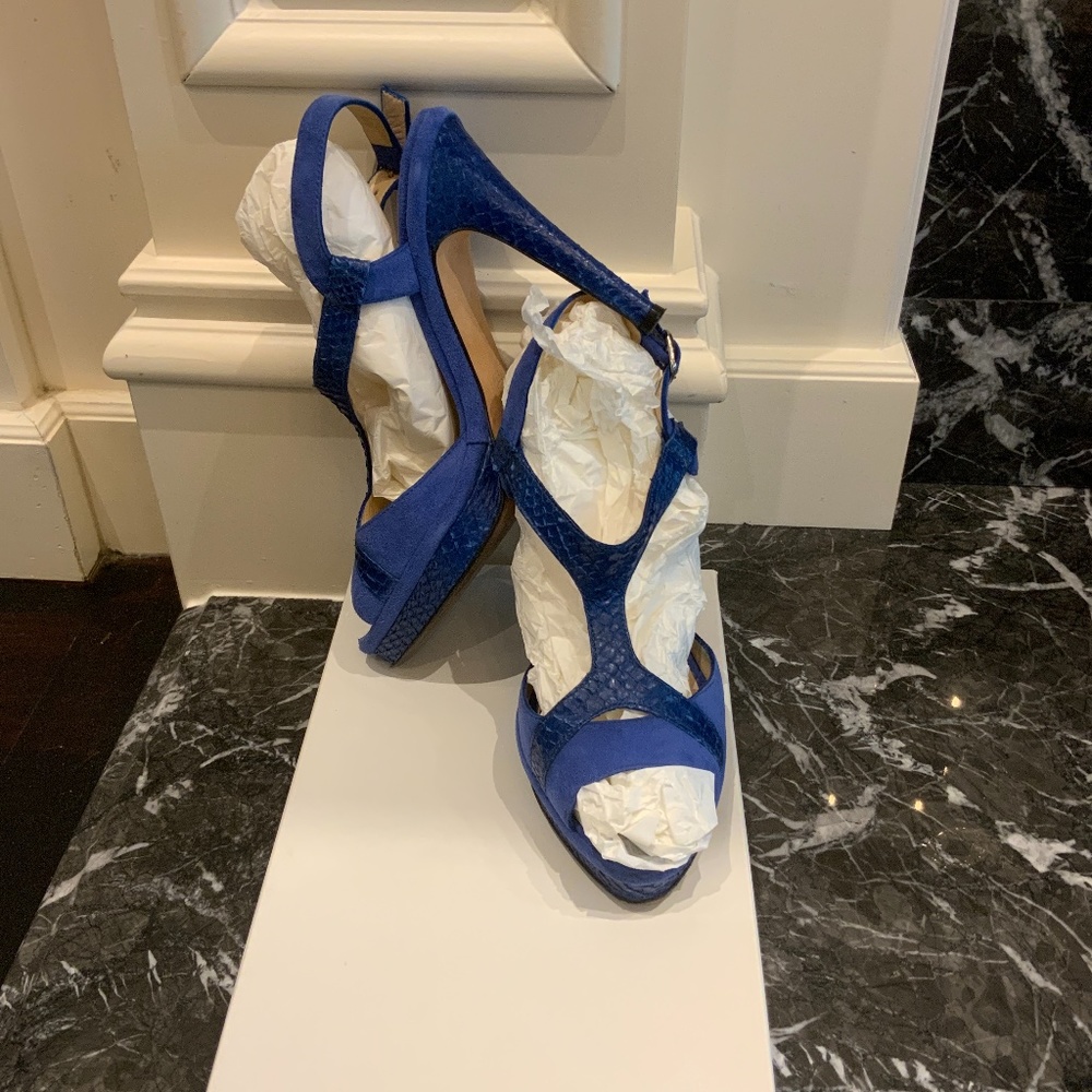 Luca Luca heels, size 7, cobalt blue
